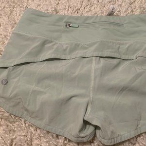 Lululemon Speed Up Short 2.5" Mint Color